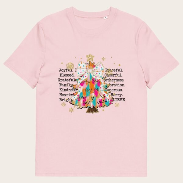 Christmas tree unisex organic cotton t-shirt
