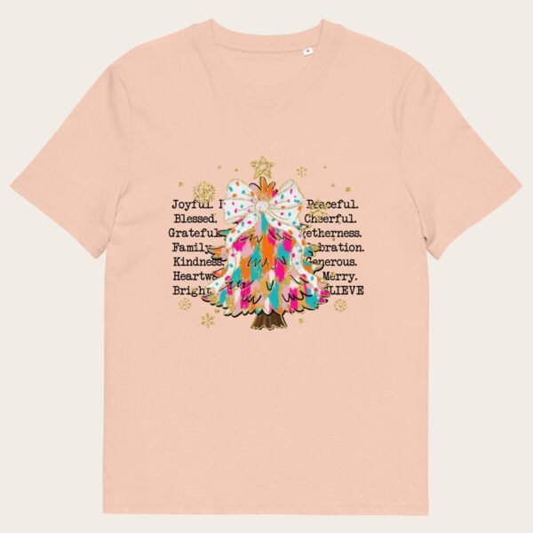 Christmas tree unisex organic cotton t-shirt - Image 2