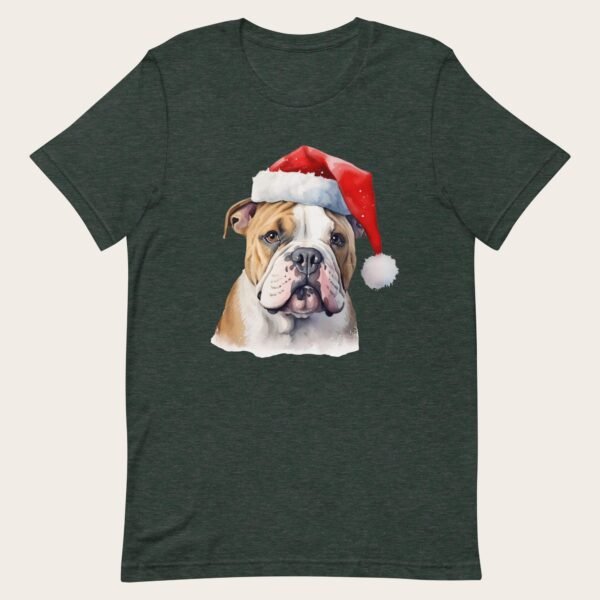 American Bulldog Christmas Unisex t-shirt - Image 2