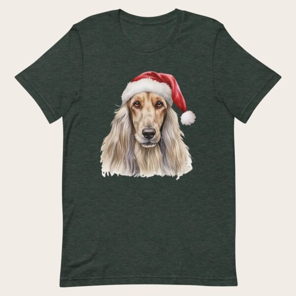 Afghan Hound Christmas Unisex t-shirt - Image 2