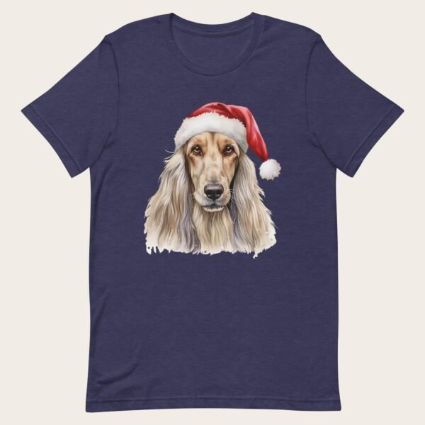 Afghan Hound Christmas Unisex t-shirt - Image 3