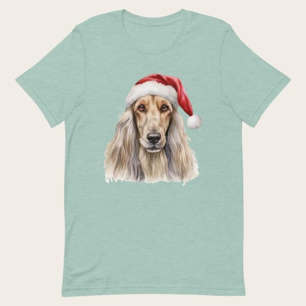 Afghan Hound Christmas Unisex t-shirt - Image 4